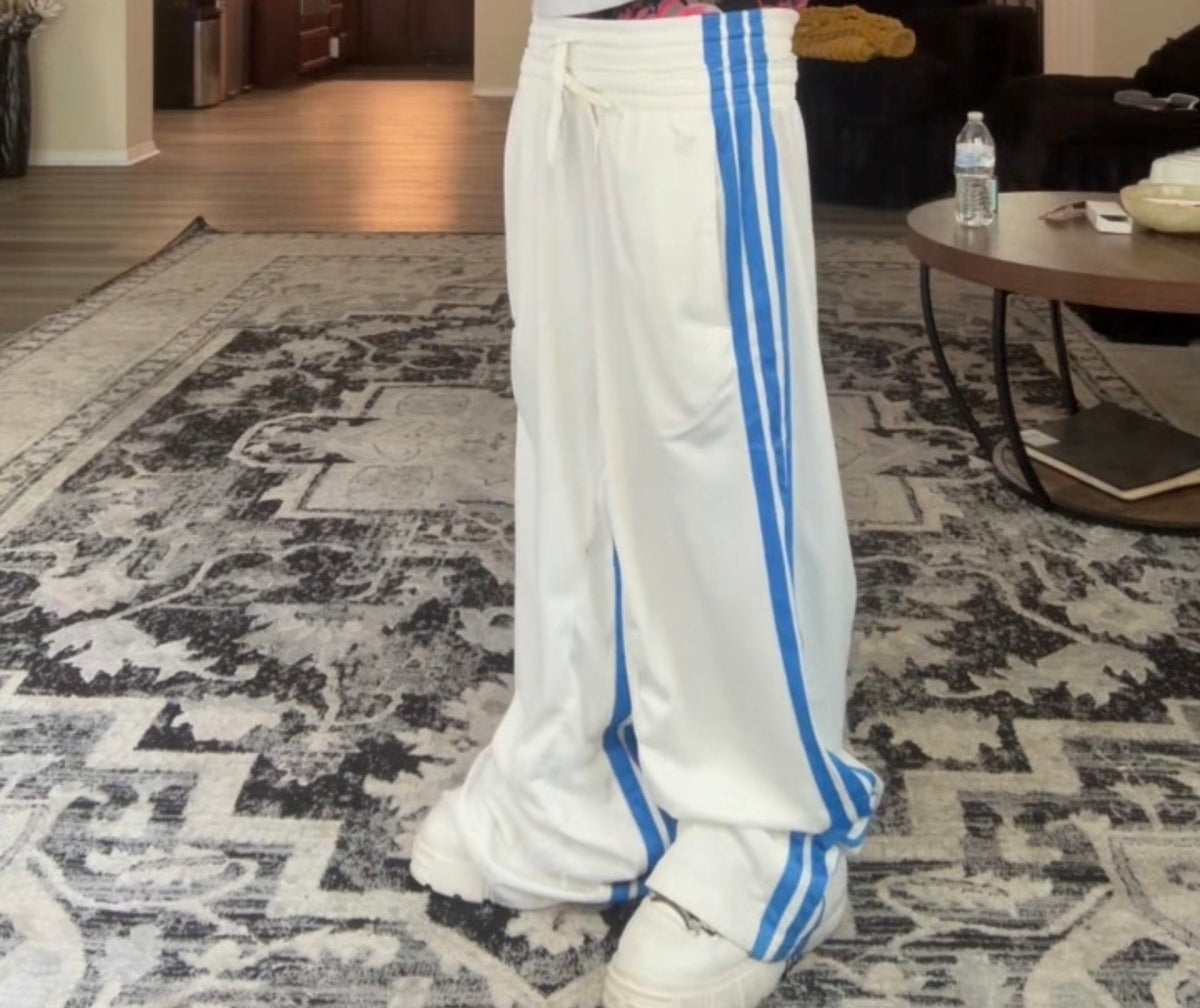 Double Waisted Flared Addias Sweats