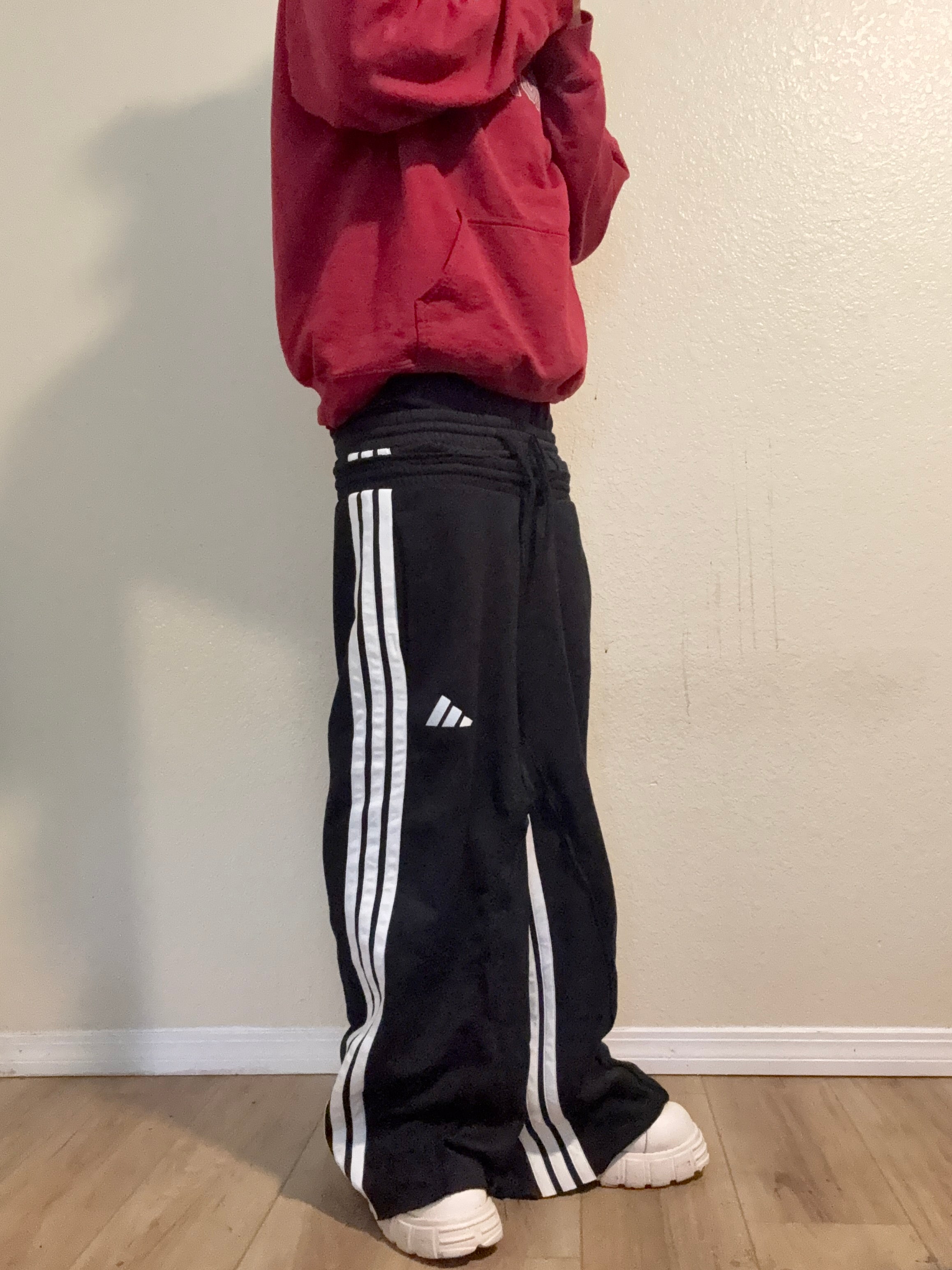 double waisted flared sweats