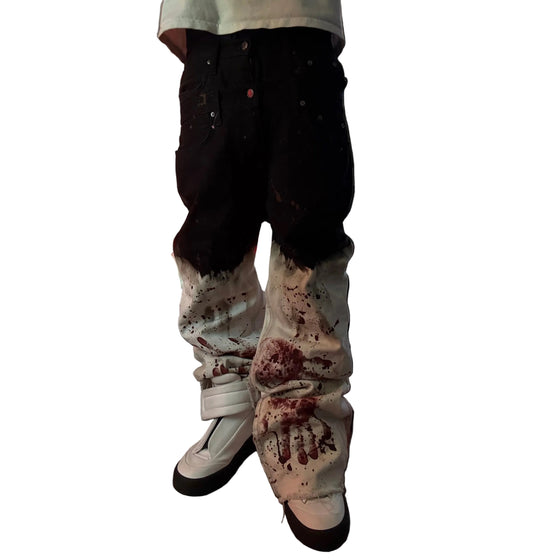 Double Waist Blood Denim