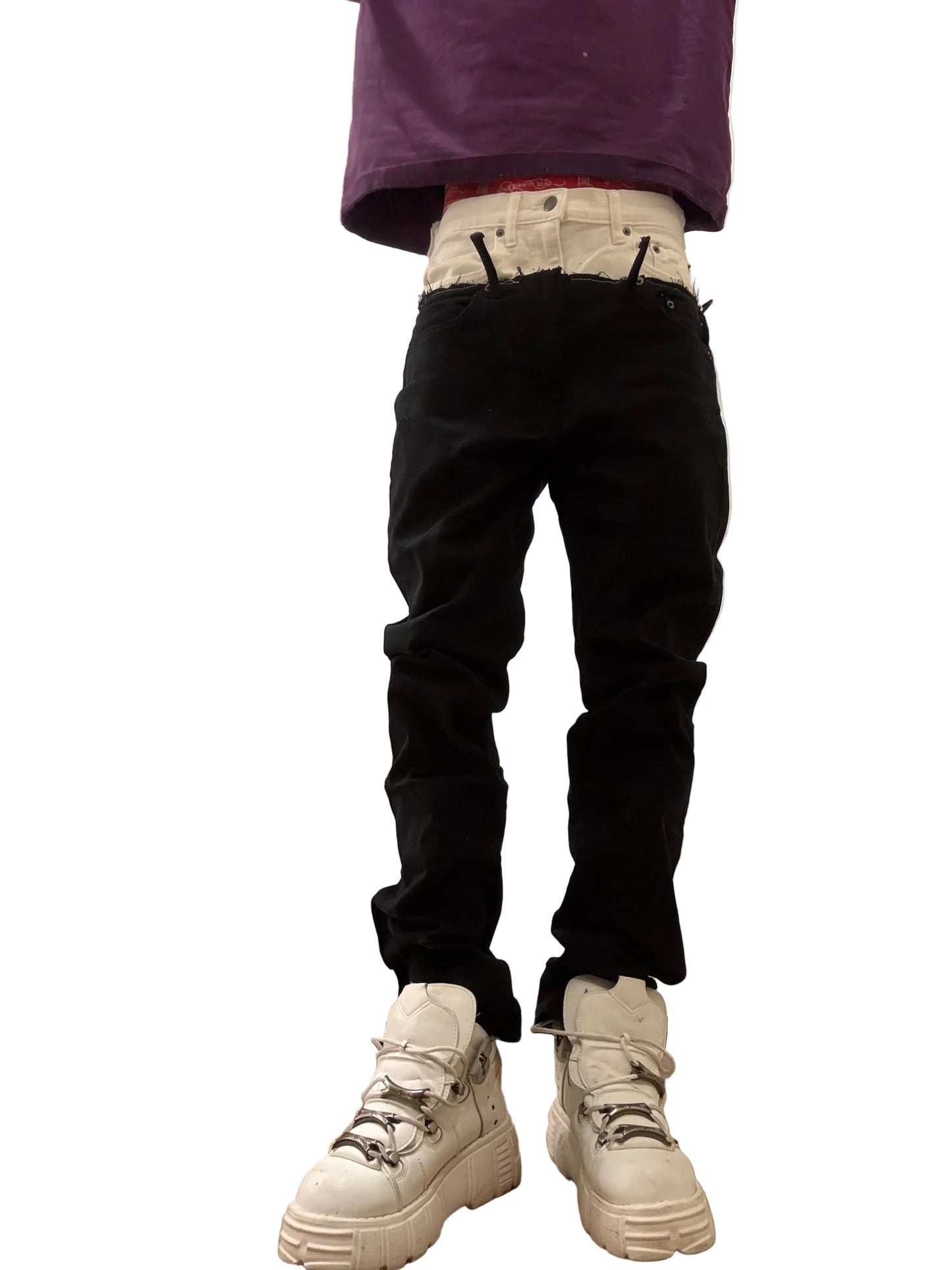 Cut up skinny jeans
