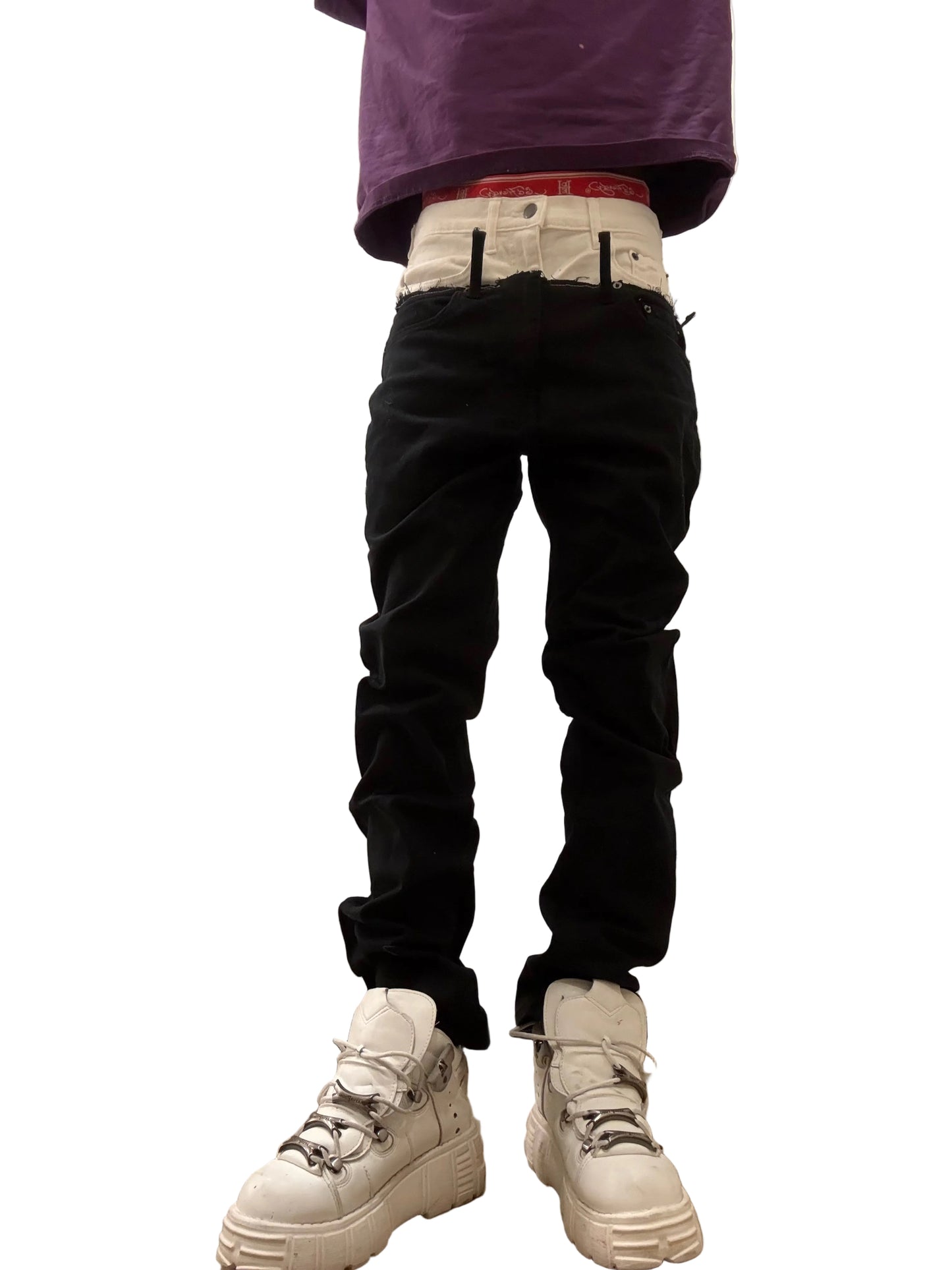 Cut up skinny jeans