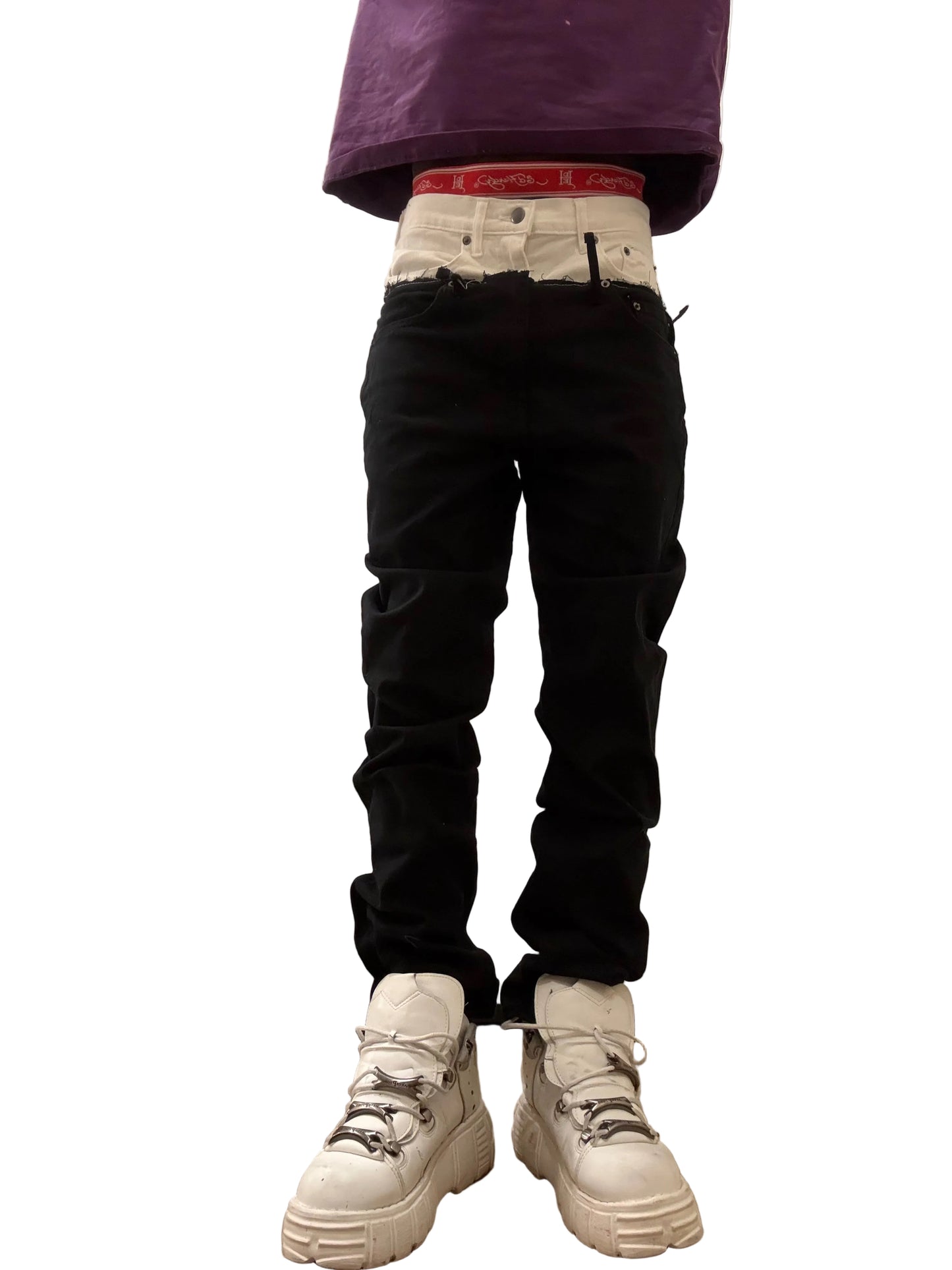 Cut up skinny jeans