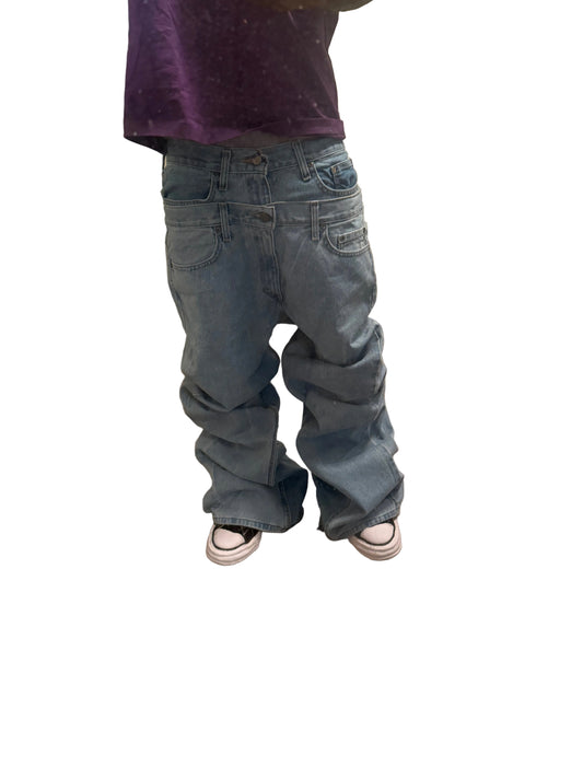 Baggy Double Waisted Denim