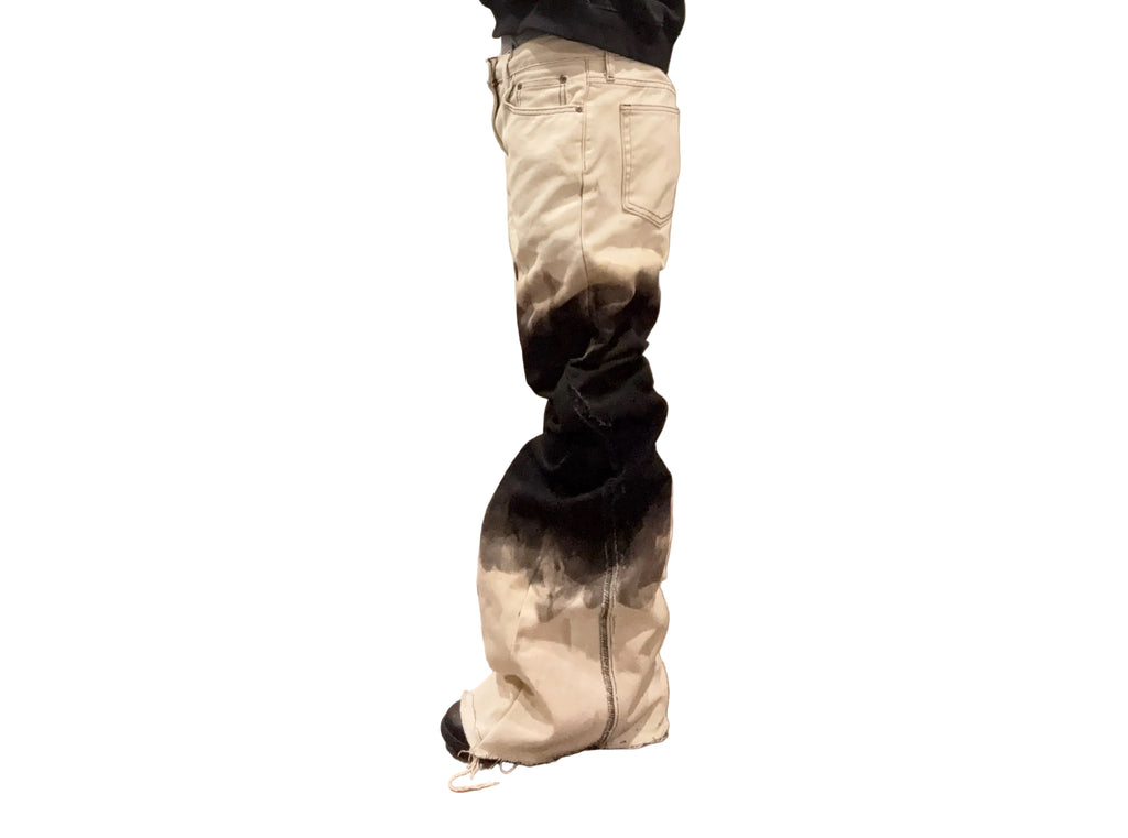 Bleach Flared Denim