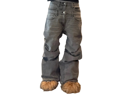 Double Waisted flared Denim